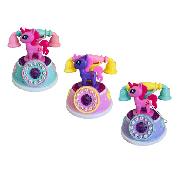 Unicorn LED Lights &amp; Musical Telephone (Includes Batteries) Set of 3