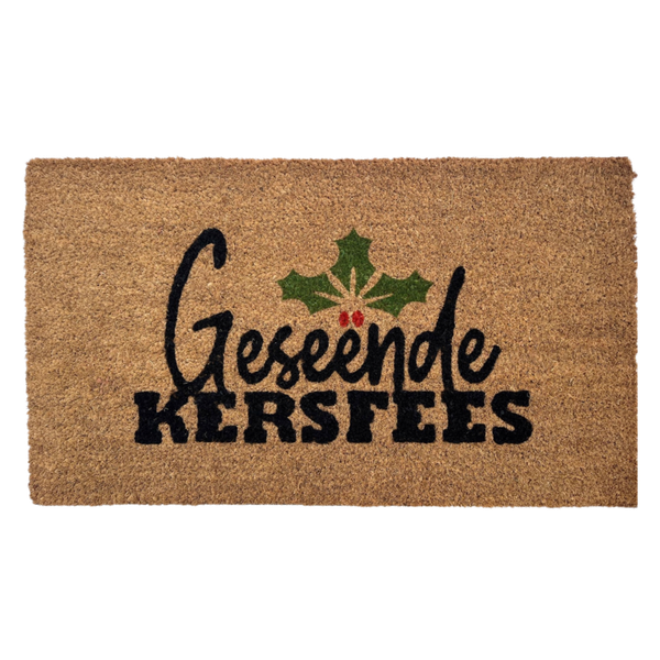 Welcome Coir Doormat - Geseende Kersfees 700 x 400 x 14mm