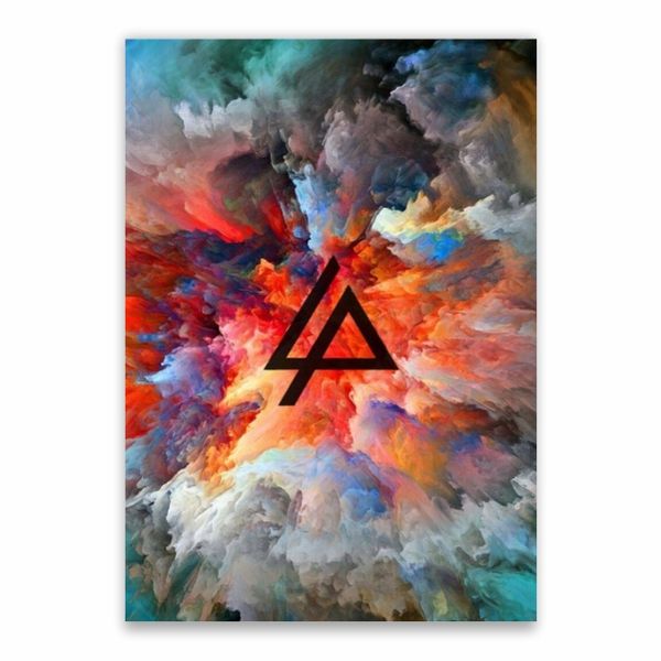 Linkin Park Colourful Symbol Poster - A1