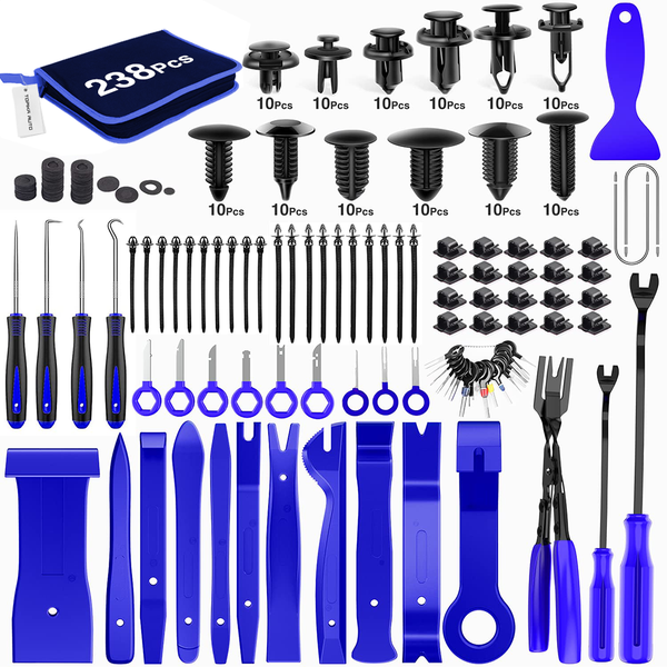 TopikaAuto-238Pcs Auto Car Trim Removal Tool Kit for Dash &amp; Interior Repair