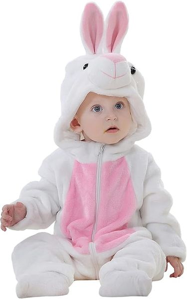 Cute &amp; Warm Rabbit Onesie / Costume - Jumpsuit Romper- 6Months - 3Years