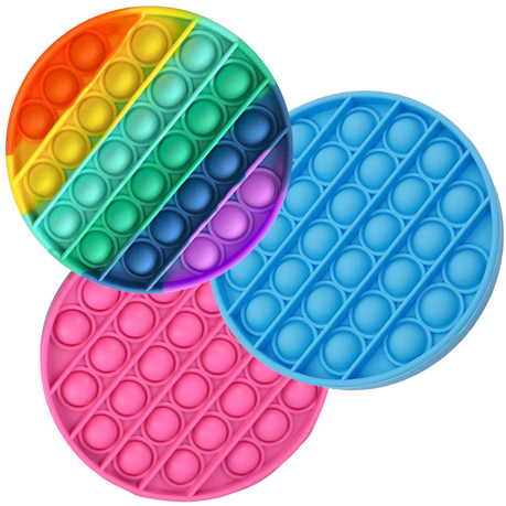 3 Pack Playful Panda Bubble Circular Fidget Sensory Pop It Silicone Toy Buy Online In South Africa Takealot Com