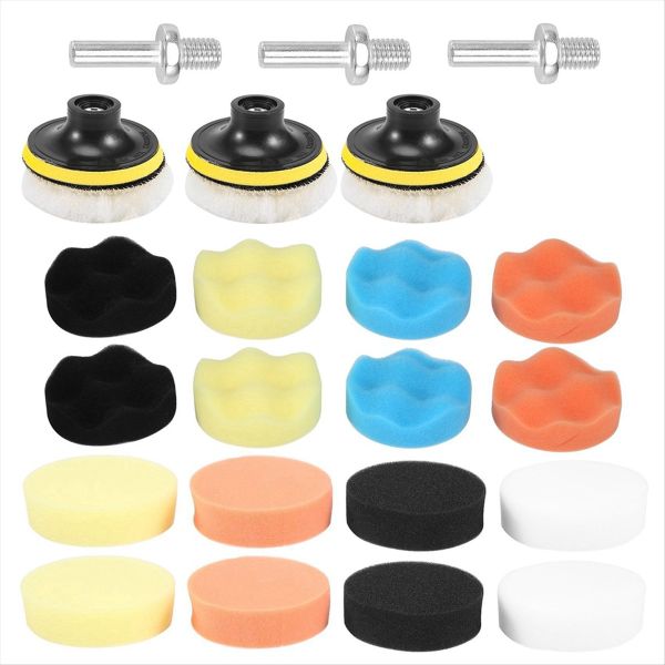 25 Pack 3 Inch Polishing Padscompound with M10 Compatible with Universal