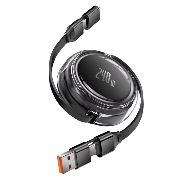 240W 4 in 1 Fast USB C Cable Compatible With Iphone Samsung Huawei