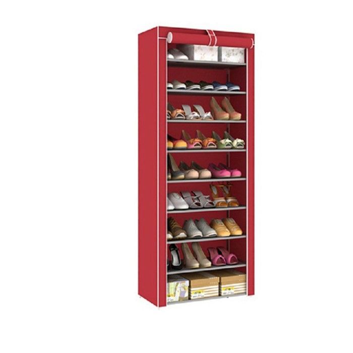 Multipurpose Portable Folding Shoe Rack 9 Tier -Red | Buy Online in South  Africa 