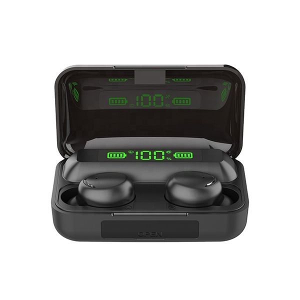 F9-5 TWS Bluetooth 5.0 Sports Earphones 9D Stereo Music +1200AH Case