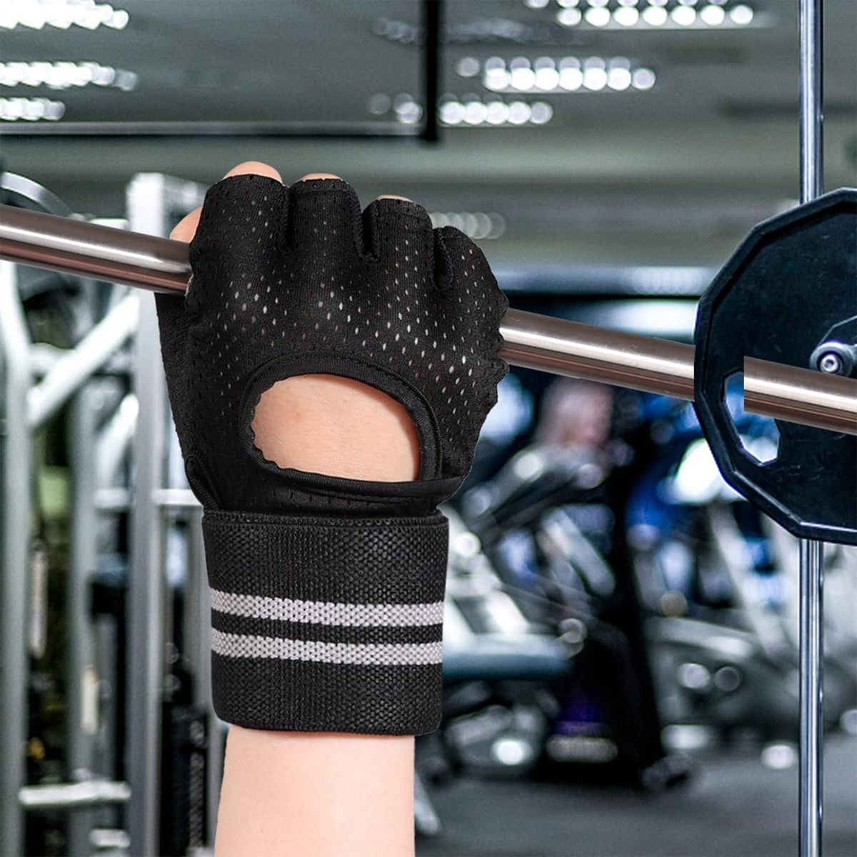 thumbnail image 2 of Gloves Workout Gloves For Men And Women Fingerless Weight Lifting Gloves Lightweight Breathable Gym Gloves Weightlifting Fitness Training Climbing Sports Glo 2 of 12