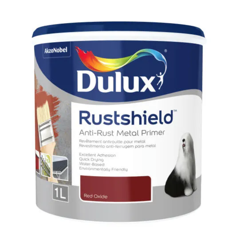 Dulux Rustshield Water Based Metal Primer Red Oxide 1lt Shop Today