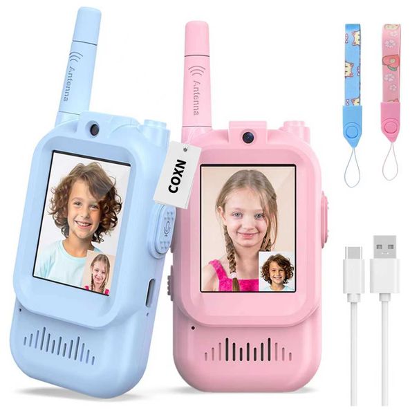 Walkie Talkie for Kids with Video,2Pack Rechargeable with Camera,Gift Toys
