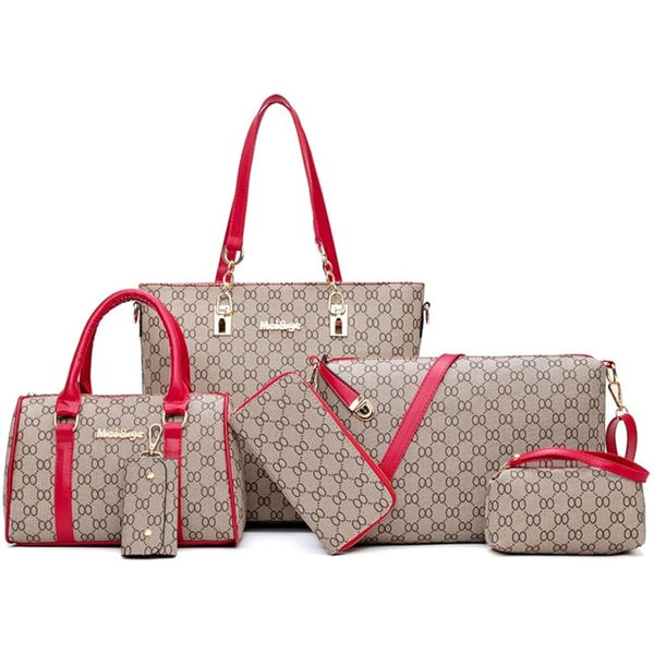 Retro Women's 6-Piece Handbag Set