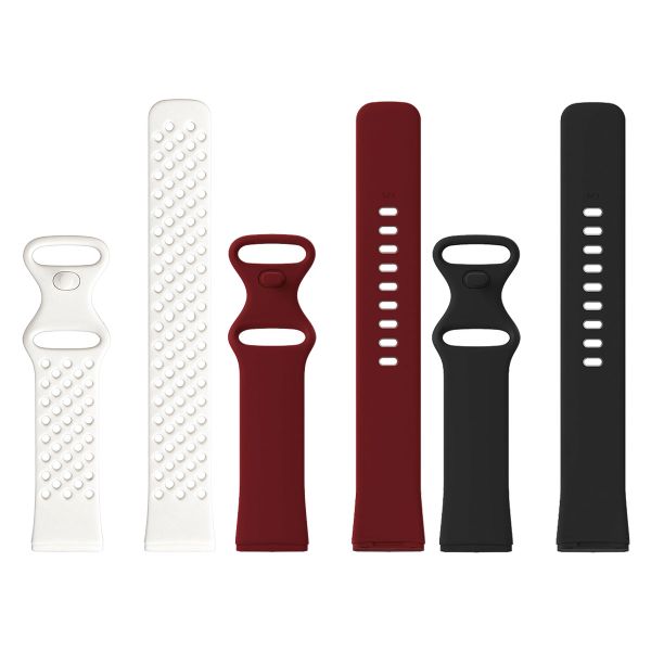 3 PACK Silicone Strap Compatible With Fitbit Versa 3/Versa 4/Sense/Sense 2