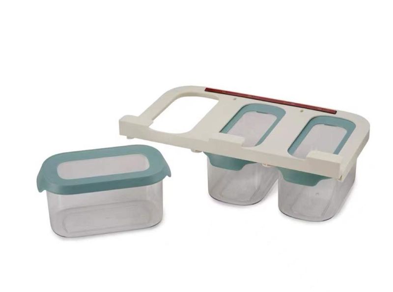 Kitchen Cupboard Airtight Food Storage Container Set with Undershelf Hanger