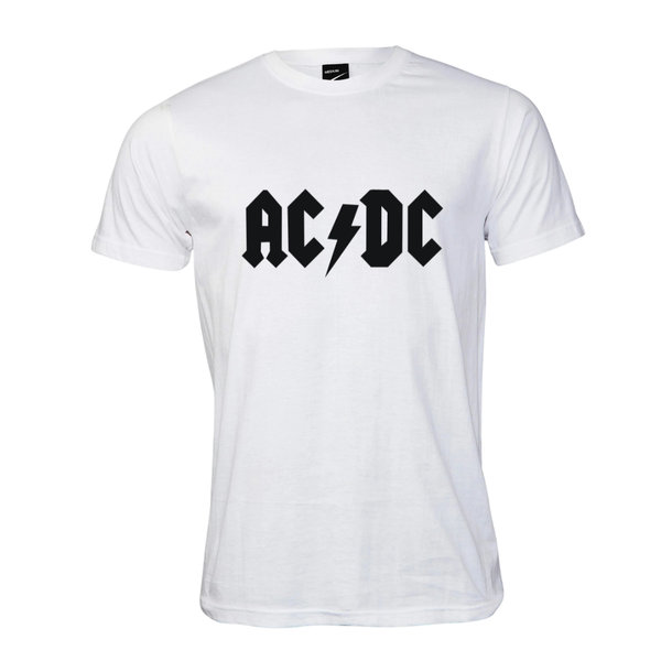 Katz Designs - White T Shirt - AC / DC