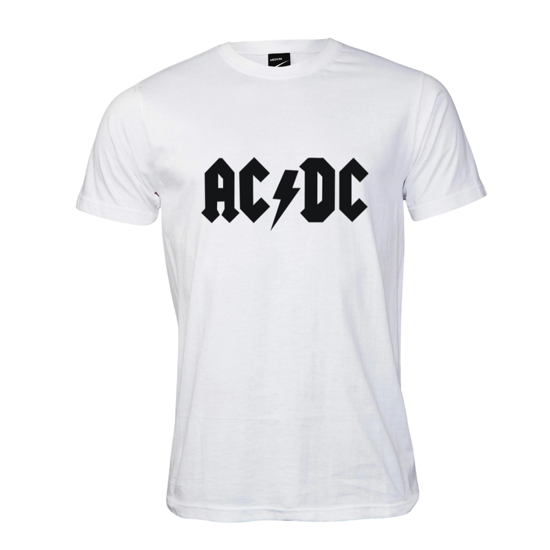 Katz Designs - White T Shirt - AC / DC | Shop Today. Get it Tomorrow ...