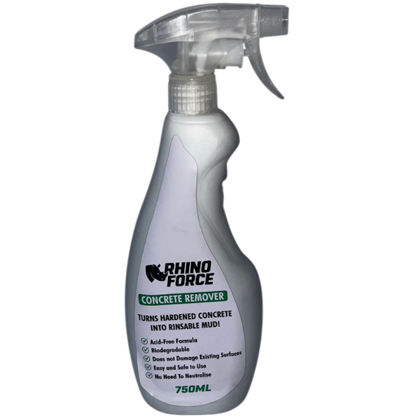 Rhino Force Acid-Free Concrete Remover 750ml Ready-to-Use Spray Cleaner