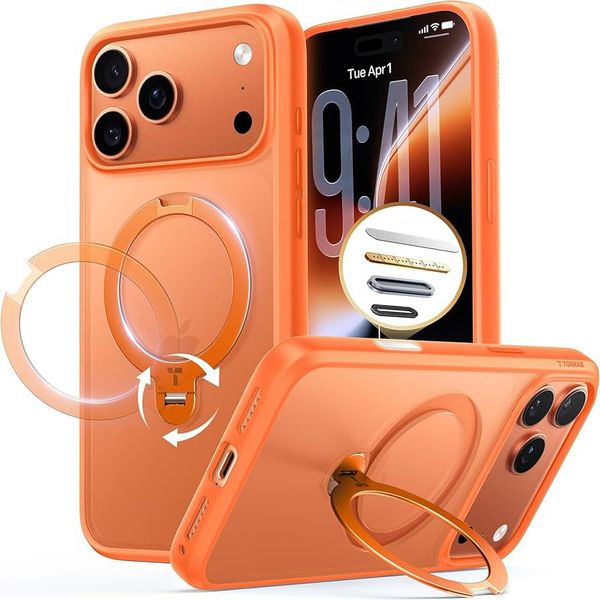 Magnetic MagSafe Shockproof Case Compatible with iPhone 17 Pro - Orange