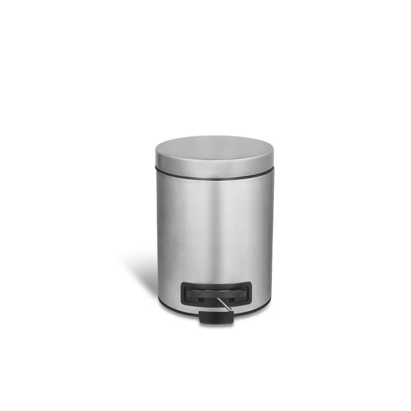 Step-On Stainless Steel Trash Can - 5L