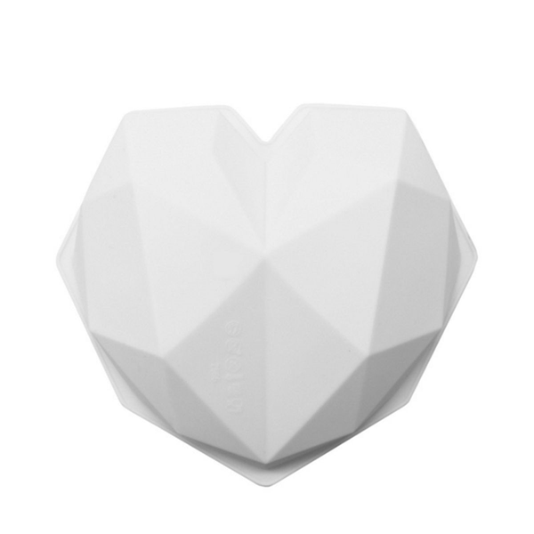 3D Heart Shape Cake Mold Tools - White