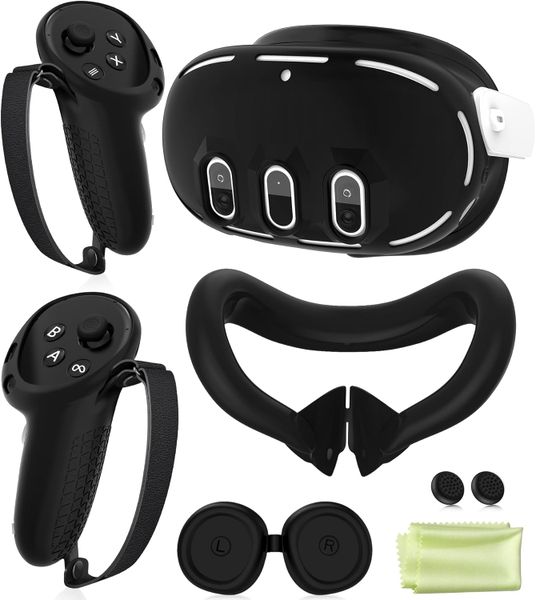 5 in 1 Vr Accessories Silicone Cover Set Compatible with Meta Quest 3