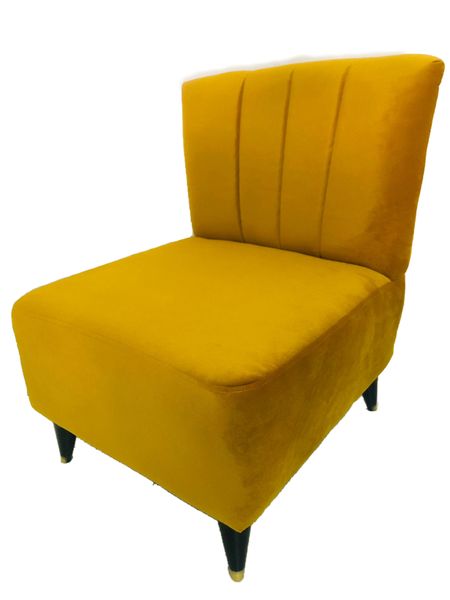 Celio Dior Collection - Tufted Modern Durable Yellow Single Couch / Sofa