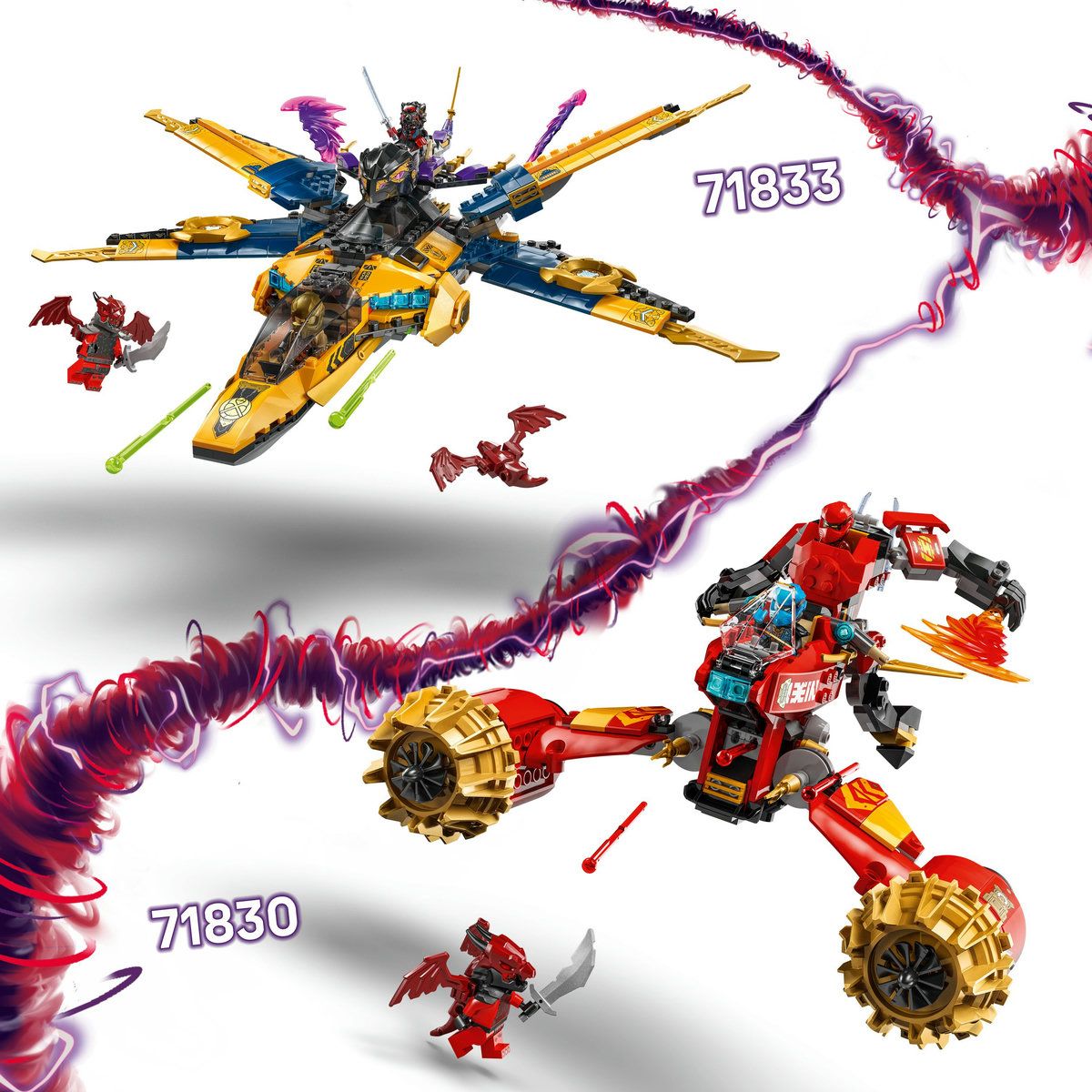 LEGO® NINJAGO® Ras and Arin's Super Storm Jet Toy 71833 | Shop