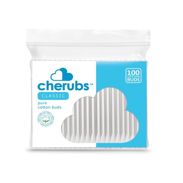 Cherubs Pure Cotton Buds 100's - 24 Packs