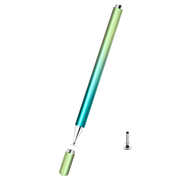 Sideswipe Clear Disc Green Metallic Stylus image