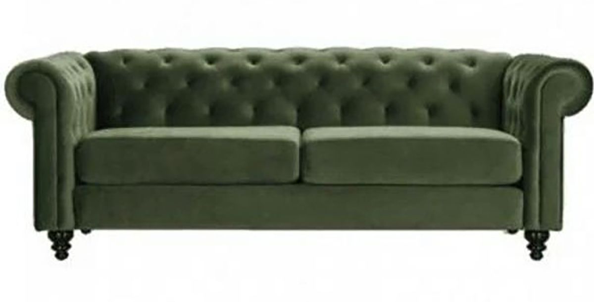 Amazon Chesterfield Tufted Couch With Removable & Reversible Seat