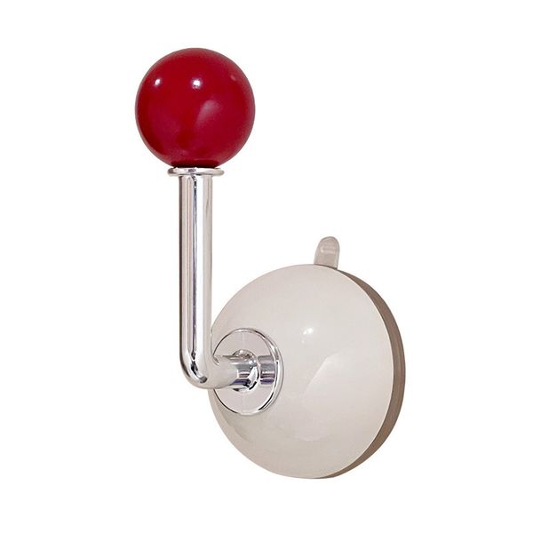 Suction Cup Hair Accessory Storage Hook, No-Drill Bathroom Jewelry Hanger