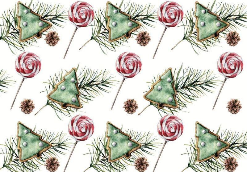 A3 Disposable Christmas Placemats - Festive Lollipop