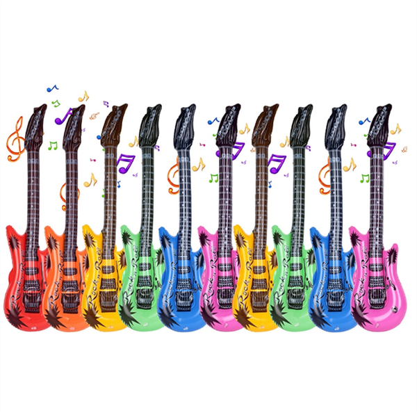 Inflatable Guitar Blow Guitar Suitable for Children's Gifts Holiday Parties