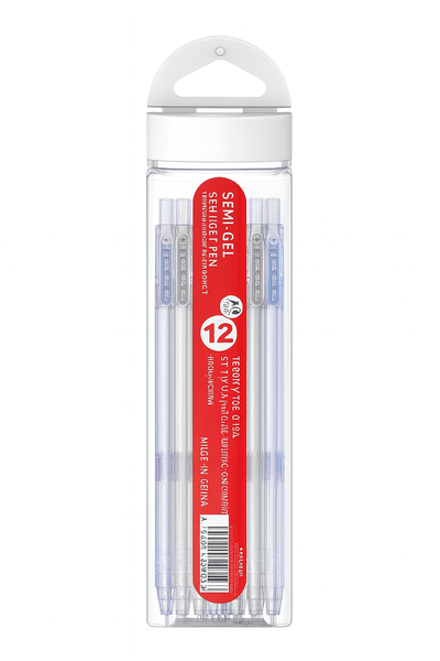 Gel Ink Pens,Blue &amp;Black-6 Pens Per Color-5 x Bottles With 12 Pens Inside