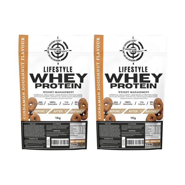 Rogue Legion Lifestyle Whey Protein-2x1kg-Cinnamon Doughnut