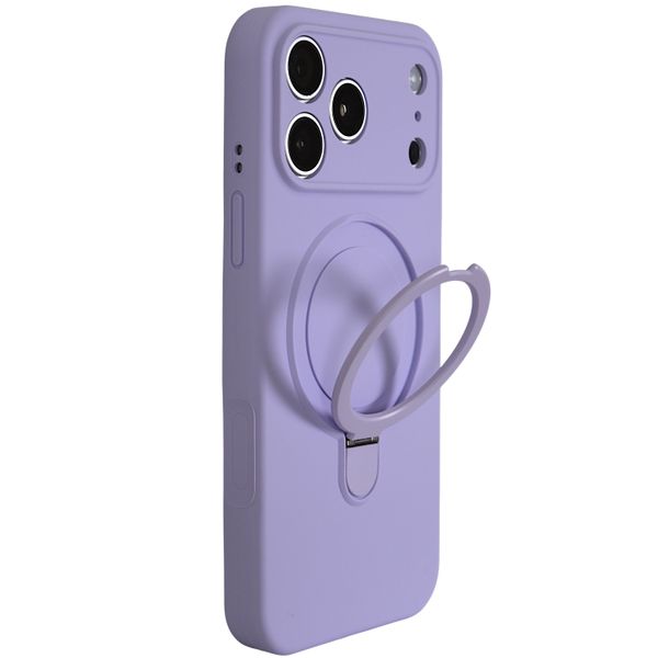 Lavender Magnetic Ring Stand Phone Case Compatible With iPhone