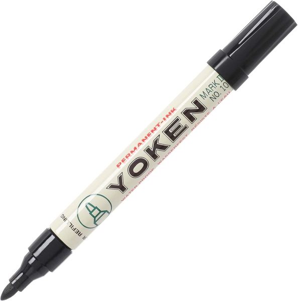 Yoken No 10 Red Permanent Marker Fine x4