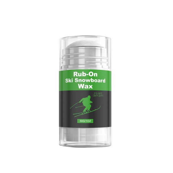 Rub-On Ski Snowboard Wax - All-Temp 30g Stick Daily Use