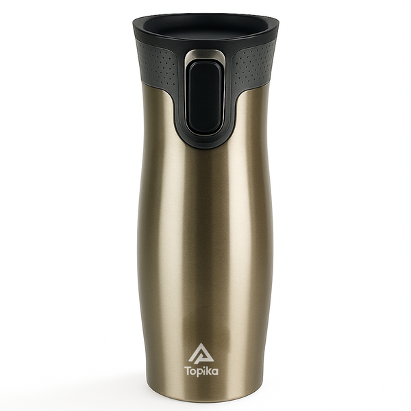 Topika 420 ML Coffee Flask Travel Mug with AutoSeal Lid, Leakproof, Thermal