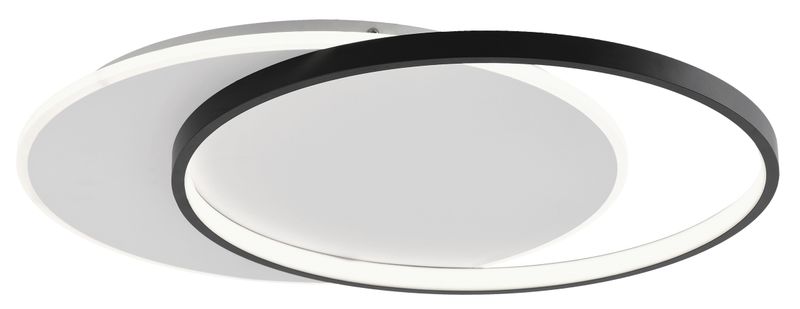 36 Watt Black &amp; White Circular LED Light Fitting - CF274