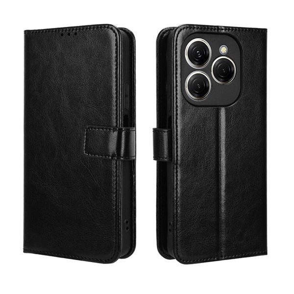 Crazy Horse Pattern Leather Protective Case For Tecno Camon 20 Premier 5G