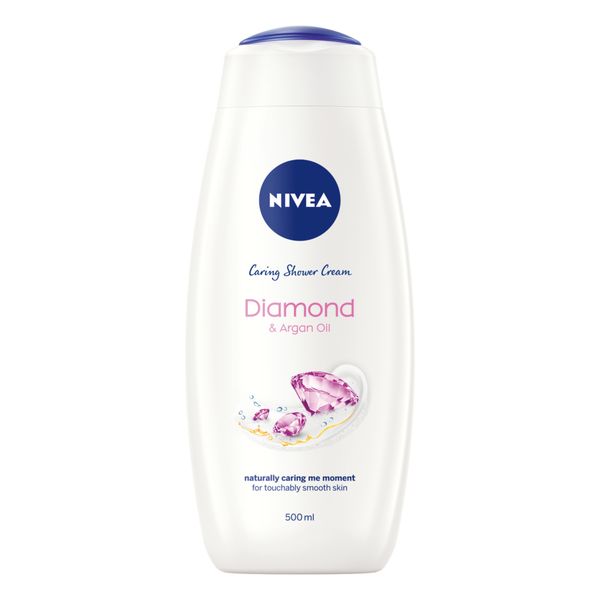 NIVEA Diamond &amp; Argan Oil Caring Shower Cream Body Wash, 500ml