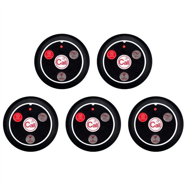 Restaurant Pager Wireless Waiter Transmitter 433MHz Black A