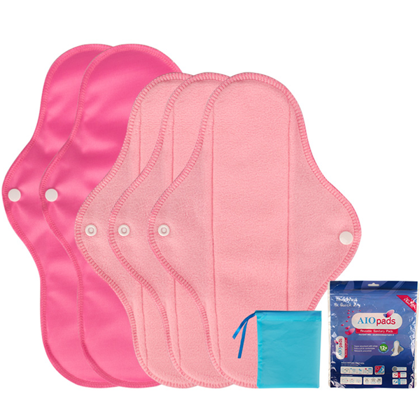 Reusable Menstrual Pads 5 Pads Washable Sanitary Pads for Women