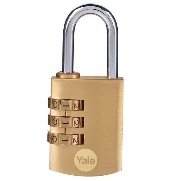 Yale 30mm Brass combination padlock