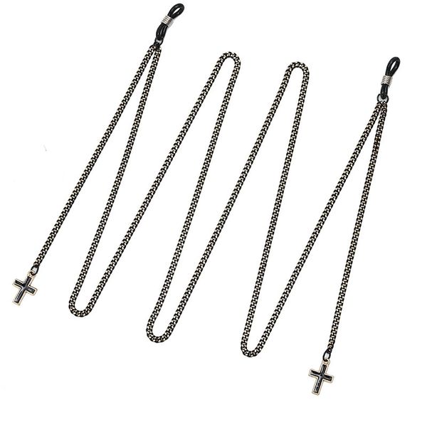 Black cross glasses cords