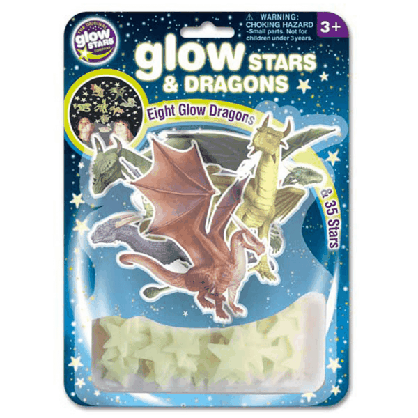 Glow Star Stick-on Dragons and Stars