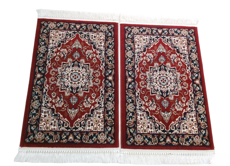 Tabriz High Quality Red Navy Two 90 X 60 image