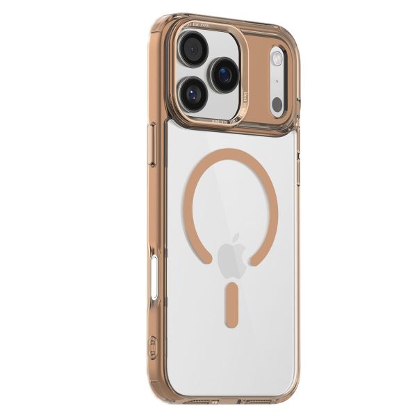 Clear Magnetic Shockproof Case Compatible With iPhone17Promax-Desert Gold