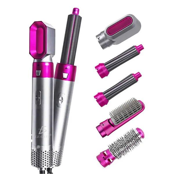 Multifunctional 5-In-1 Curling Irons Hair Straightening Hot Air Brush