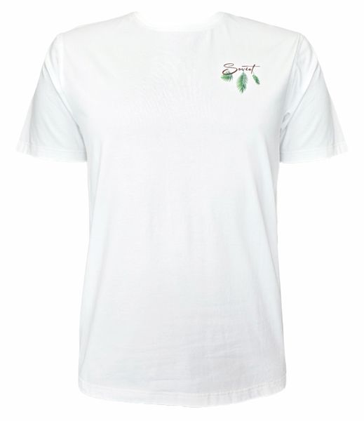 Soviet Convoy Mens Short Sleeve Fashion T-Shirt With Back Print - White