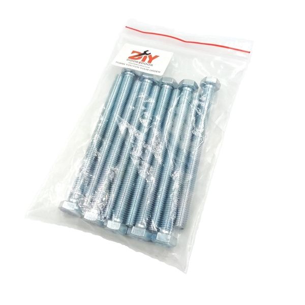 10x M-8x100mm Hex Full Threaded Bolts